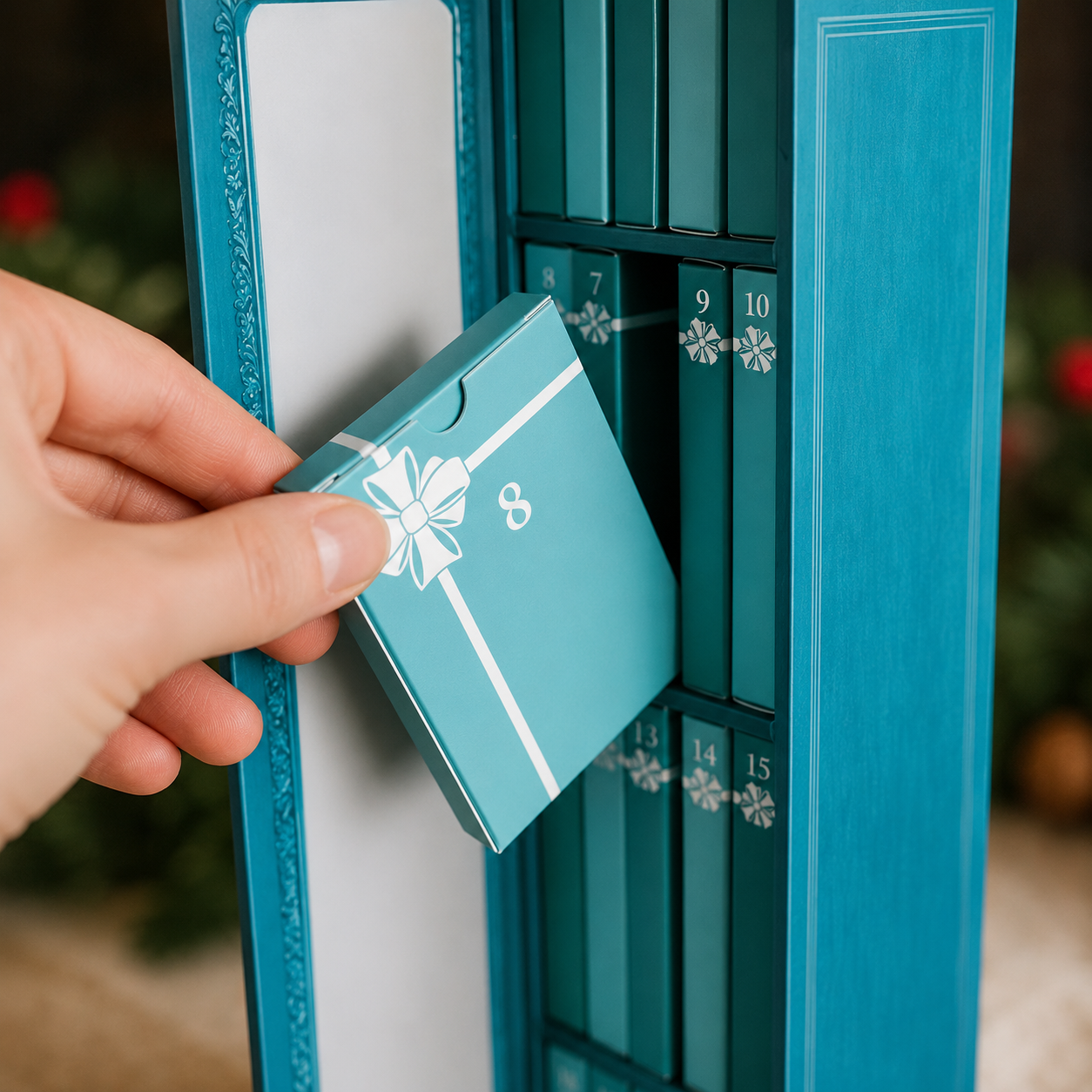 Calendrier de l’Avent avec mini-livres à suspendre