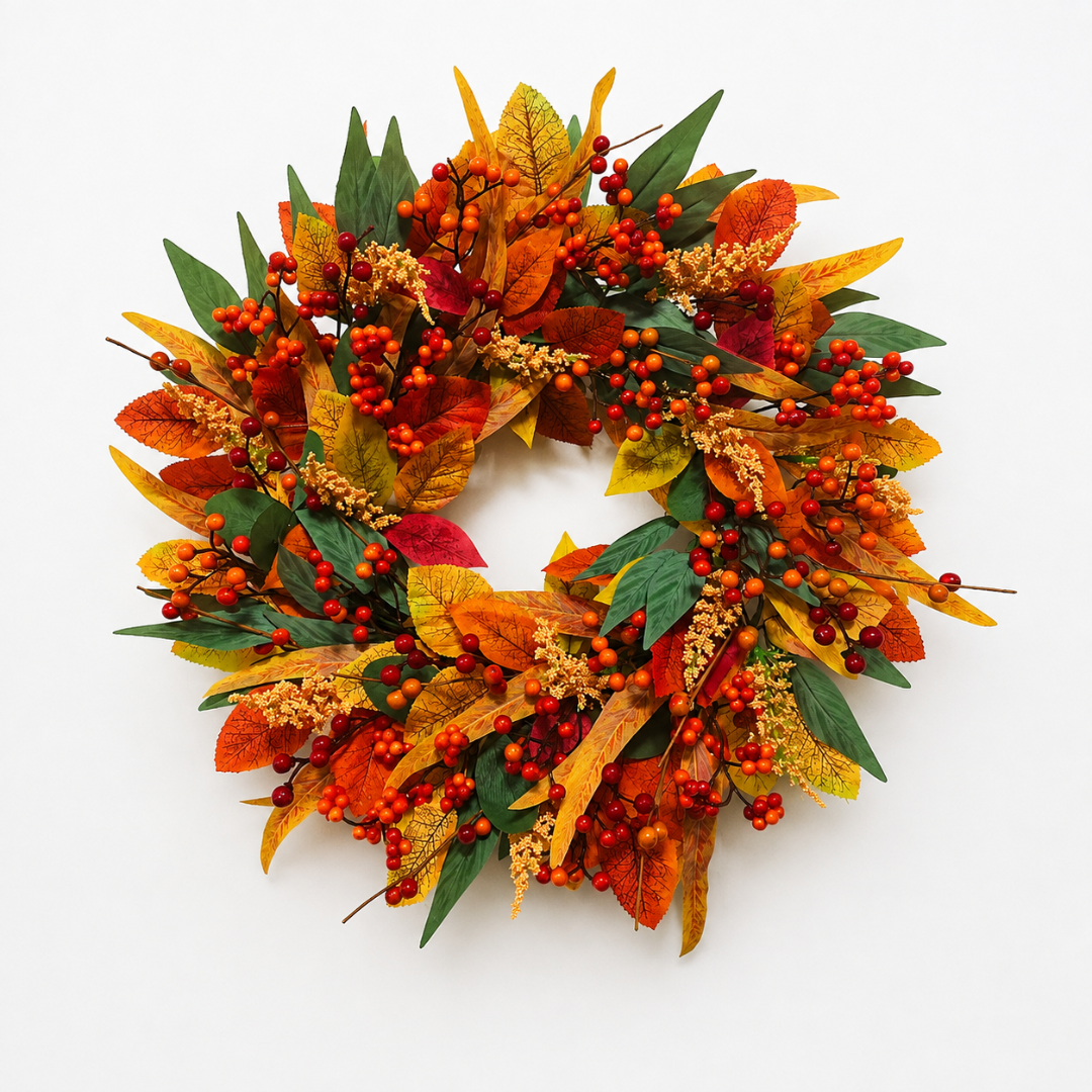 Couronne d’automne aux baies