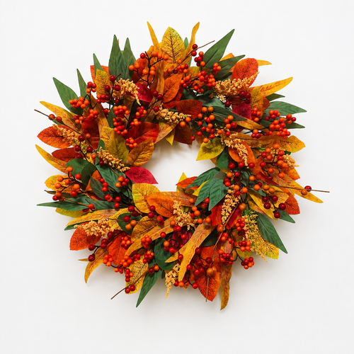 Couronne d’automne aux baies