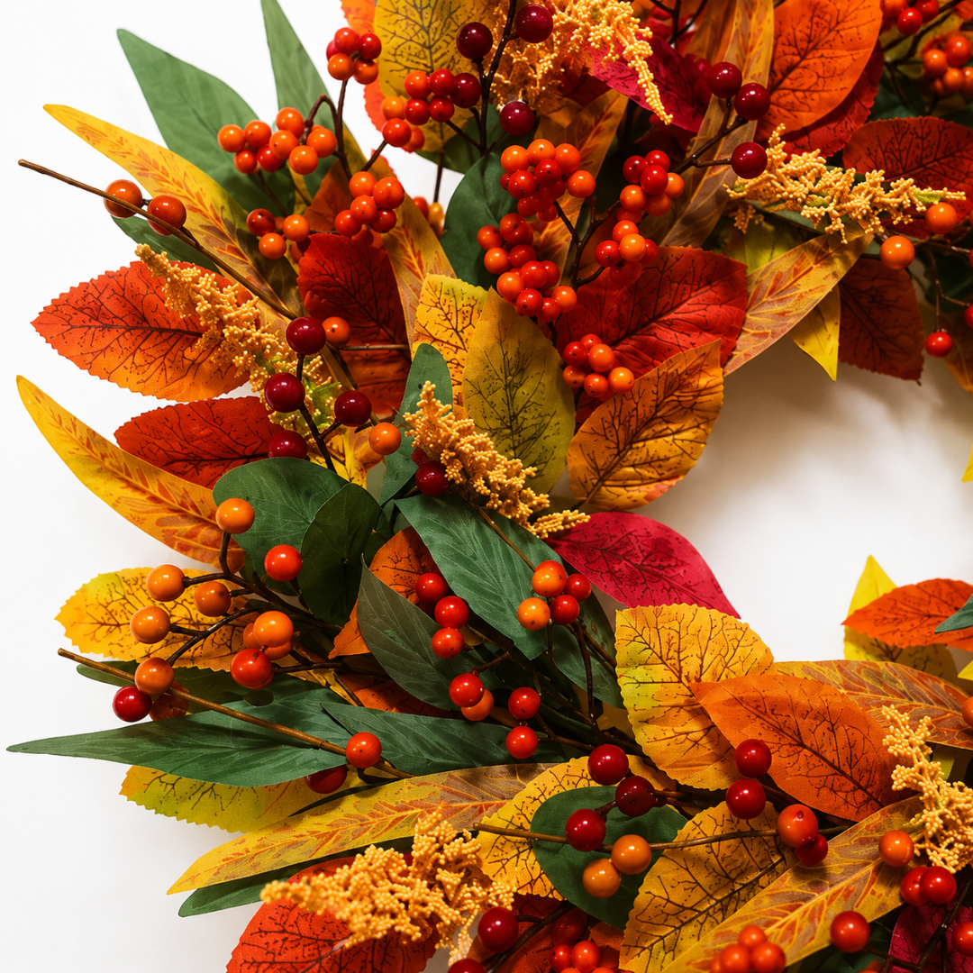 Couronne d’automne aux baies